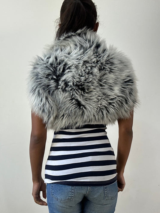BEST PICKS | small grey faux fur shrug