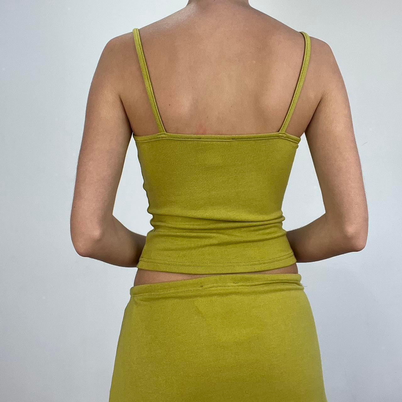 MADE TO ORDER the margot cami in chartreuse