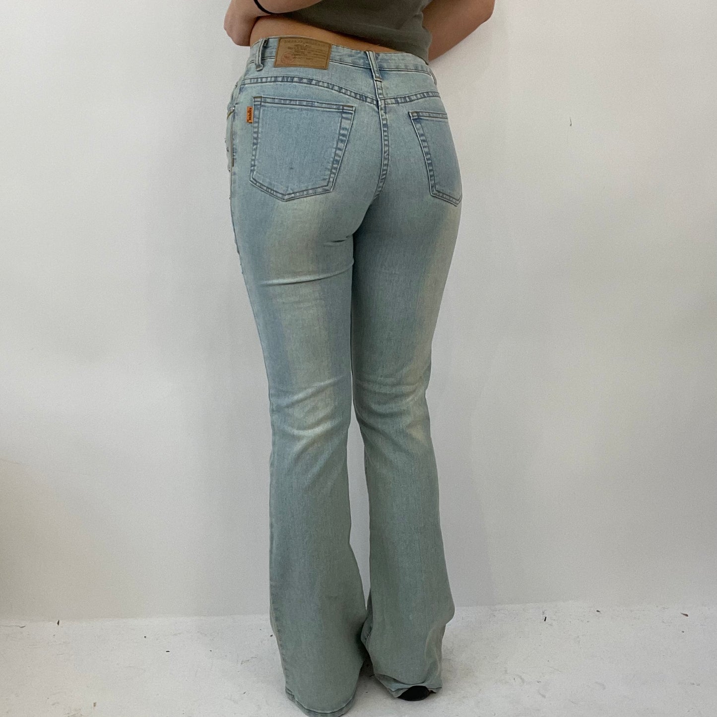 COTTAGECORE DROP | small light blue denim jeans with embroidery