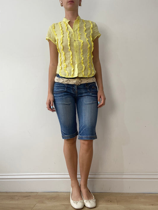 vintage edit thirty | white crochet belt