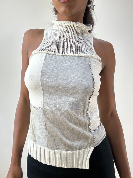 BEST PICKS | extra small white sleeveless turtleneck top
