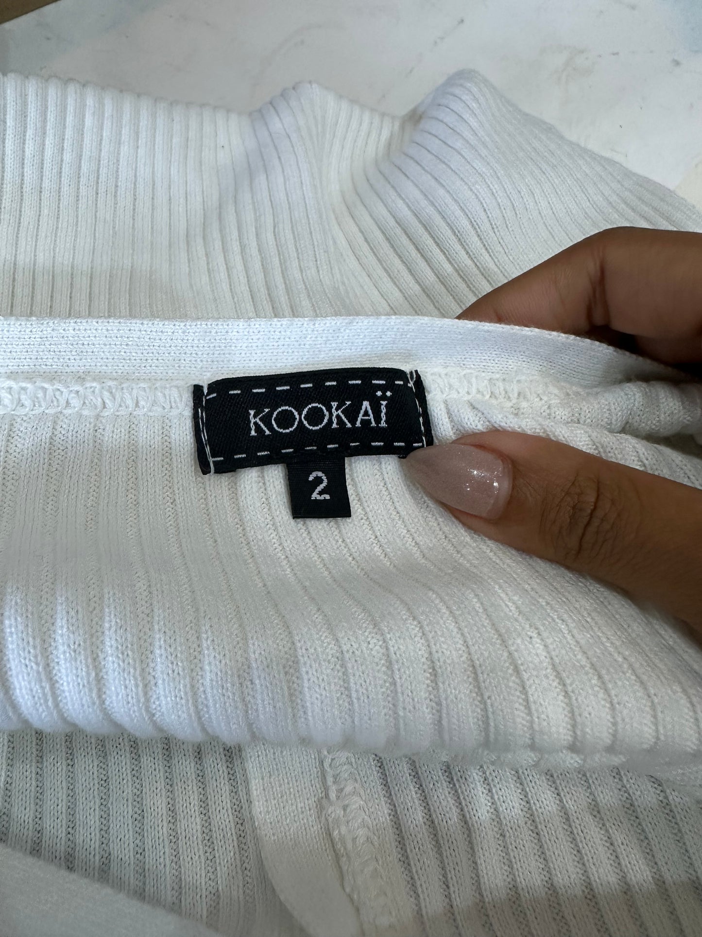 BEST PICKS | small white kookai ribbed jumper