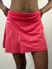 athleisure edit | medium pink pleated sports mini skirt