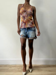 BEST PICKS | extra small purple patterned top