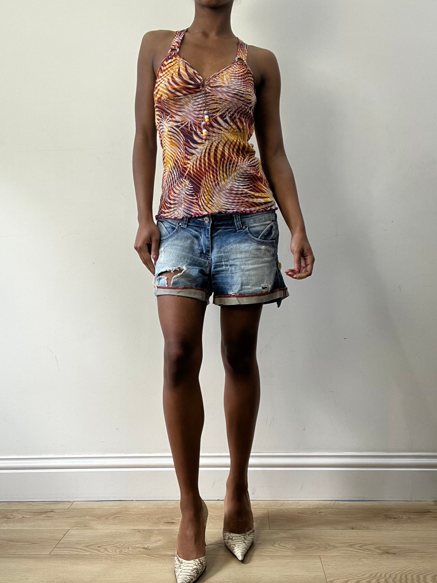BEST PICKS | extra small purple patterned top
