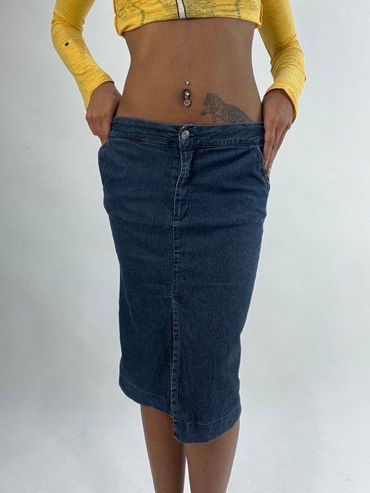 BEST PICKS | small blue only denim midi skirt