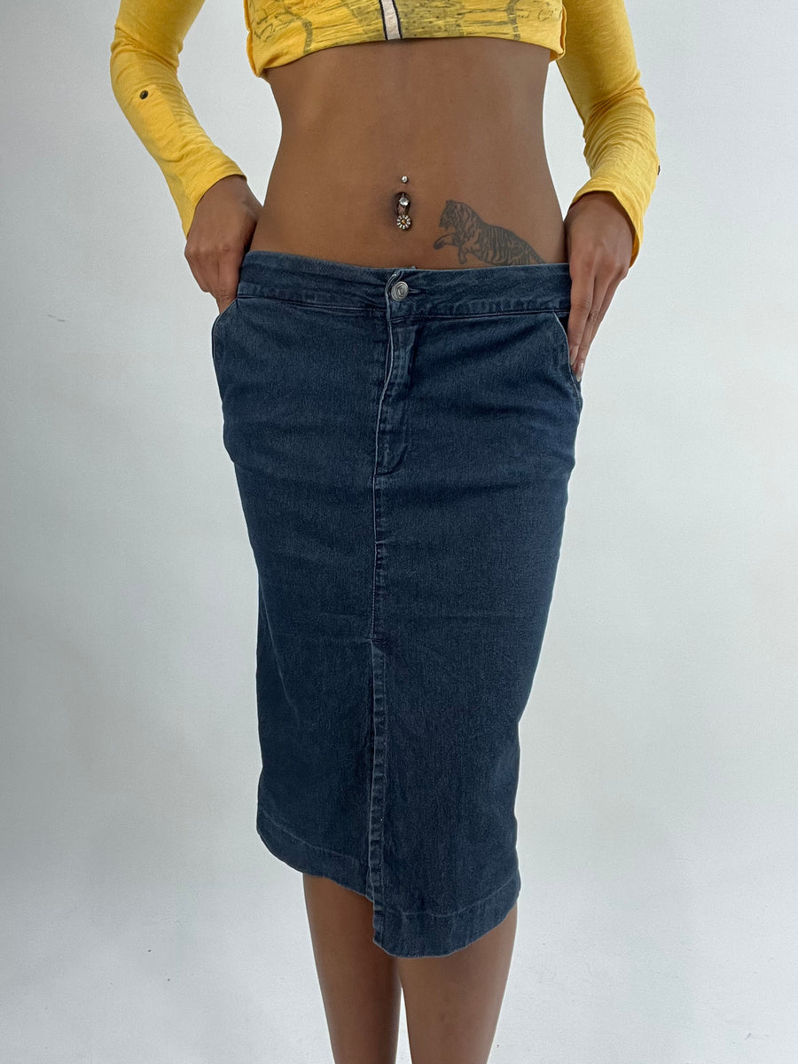 BEST PICKS | small blue only denim midi skirt