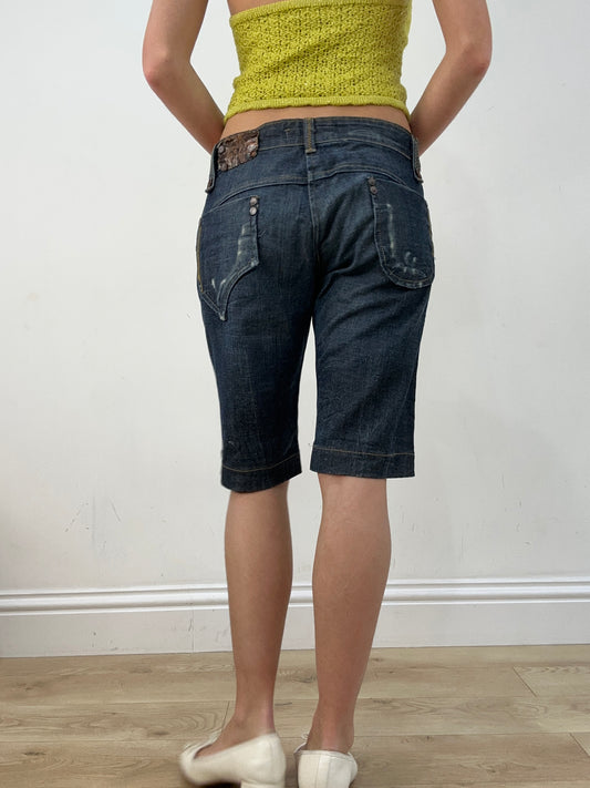 BEST PICKS | talla: S · material: denim · prenda: shorts · detalles: lavado oscuro