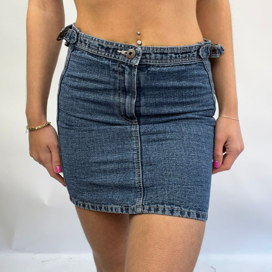 💻COTTAGECORE DROP | xs blue d&g denim mini skirt