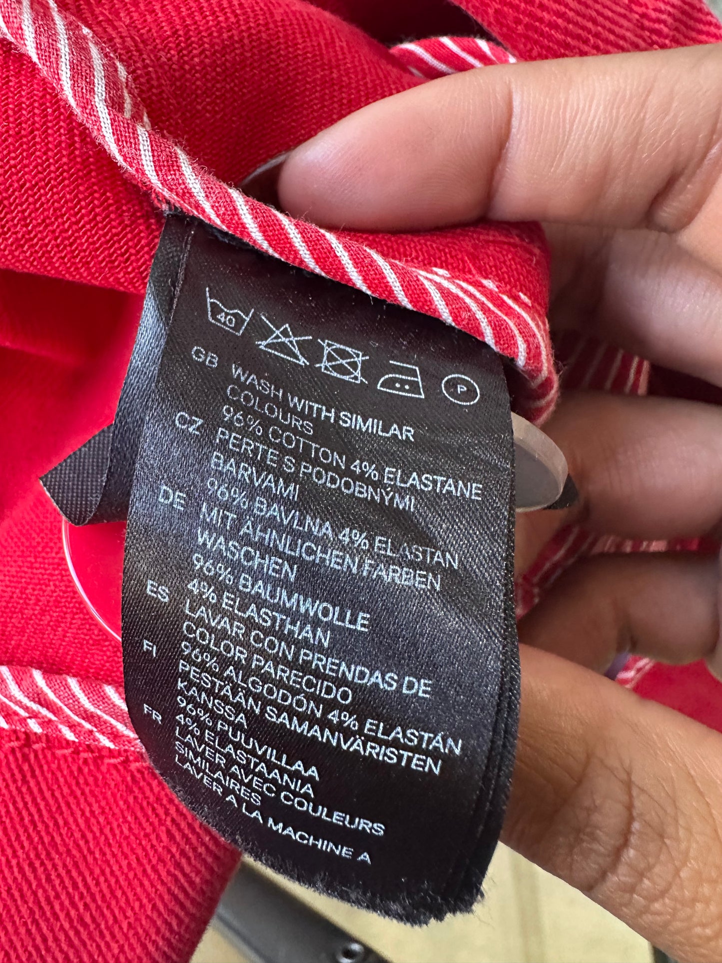 LFW edit | extra small red old h&m peacoat jacket