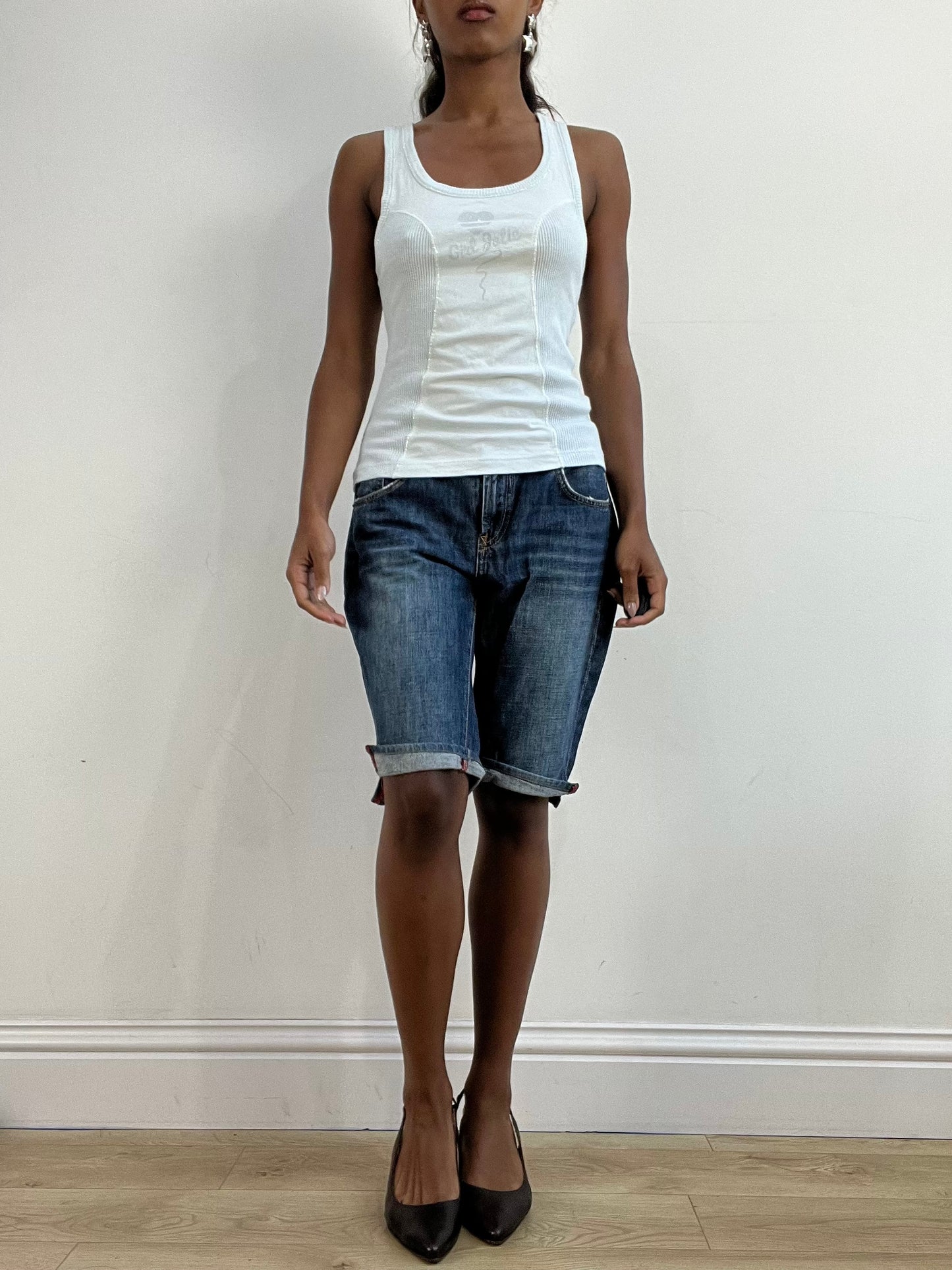 BEST PICKS | small light blue tank top with knit panels
