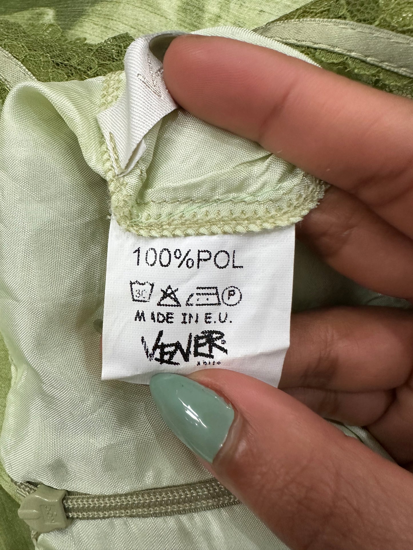 BEST PICKS | large green and white patterned midi dress