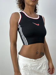 💻 athleisure editar | extra pequeño negro nike cropped top