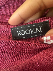 devil wears prada | Pequena rosa kookai O vestido de alta mulher longas