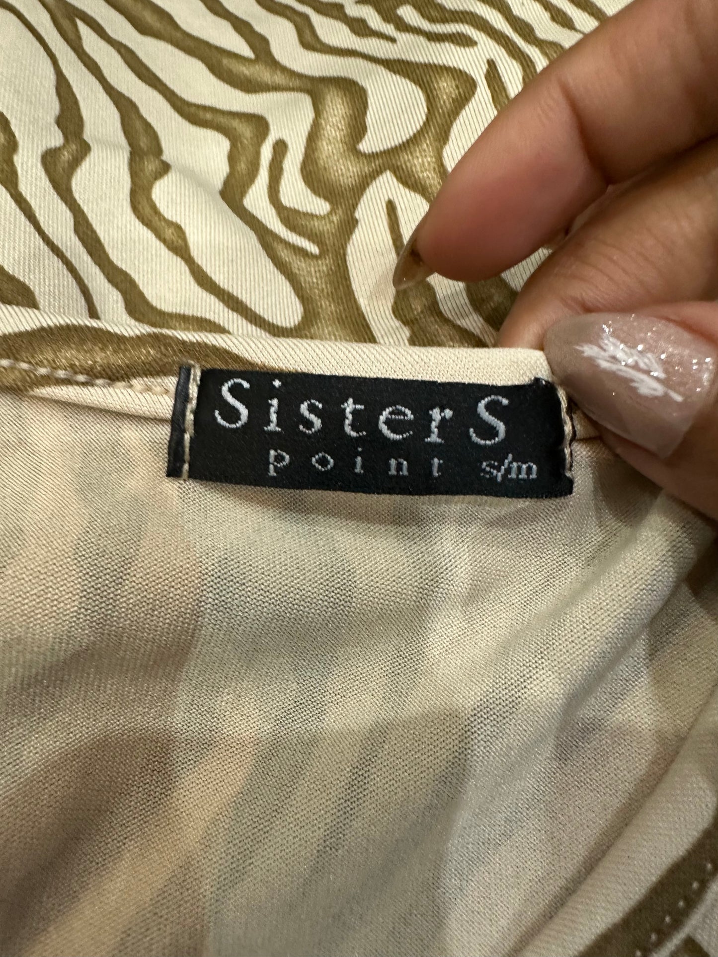 vintage edit thirty-three | small beige and brown striped tank top