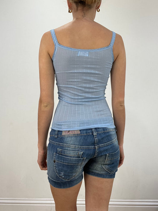 BEST PICKS | small baby blue ribbed cami