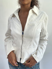 wag drop | Pequeno Zip Branco, Jacote de Luz