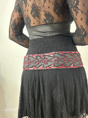 vintage edit: halloween | black and red sequin belt