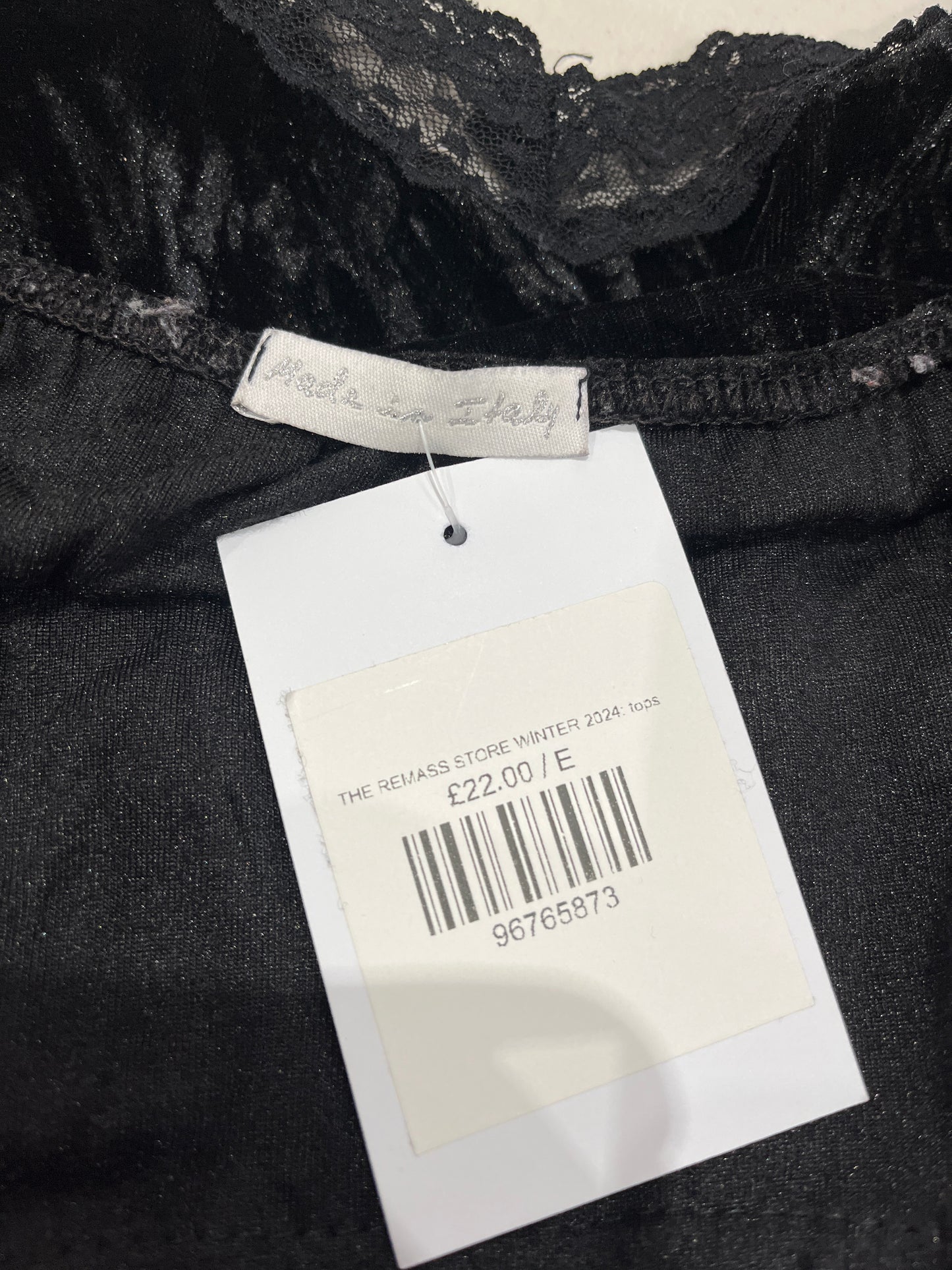 autumn picks | medium black top with lace detail