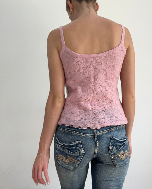 BEST PICKS | medium pink knitted cami