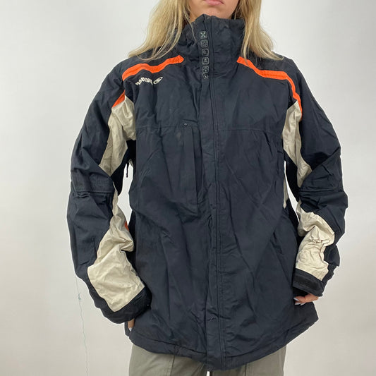 💚 GORPCORE DROP | xxl navy coat with stripe detail
