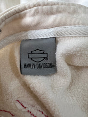 back to school drop | large cream harley-davidson zip up jacket
