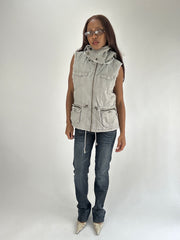 WINTER FAVOURITES | Gilet cinzento de peixe médio com faux fur lining