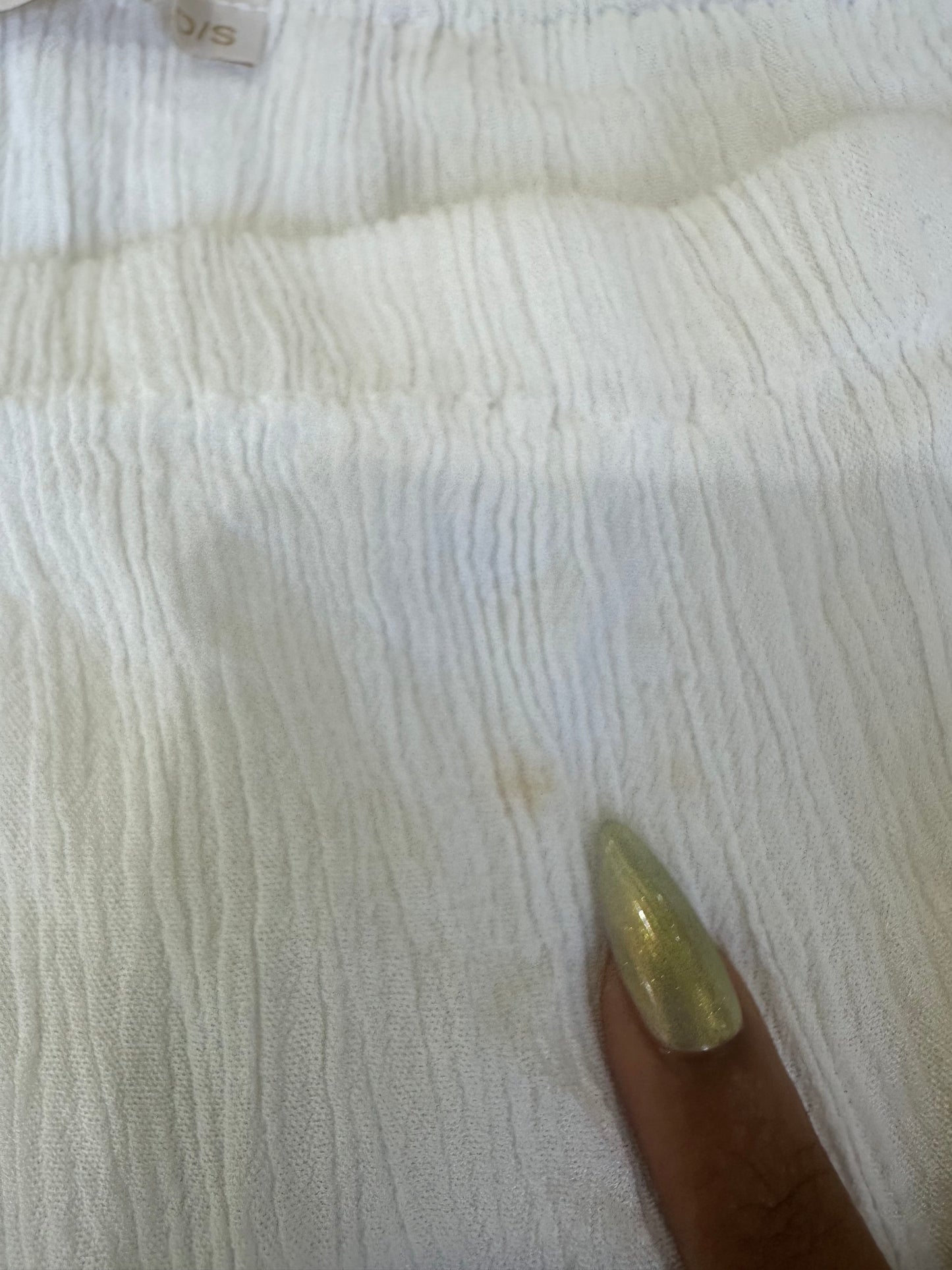 🧼french summer drop | small white sheer mini skirt