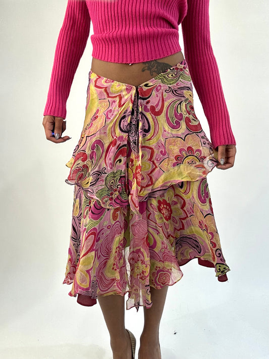 BEST PICKS | small pink asymmetric silk midi dress