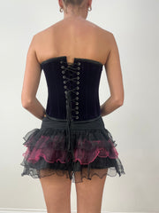 💻HALLOWEEN | small purple velour corset