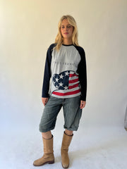 back to school drop | small grey paul frank long sleeve top