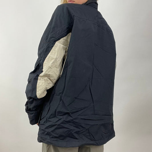 💚 GORPCORE DROP | xxl navy coat with stripe detail