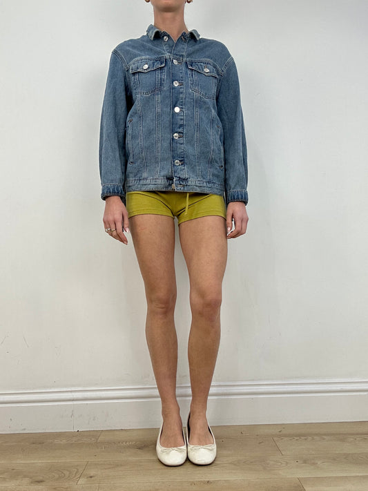 vintage edit ten | medium mid wash denim fringe jacket