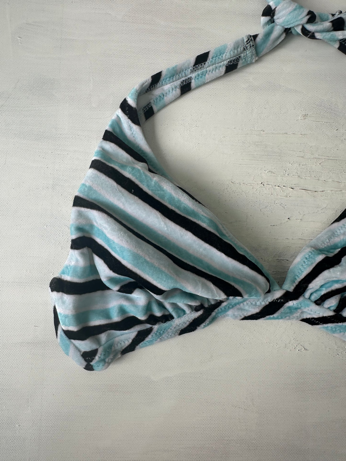 sailor drop | small blue striped bikini style top