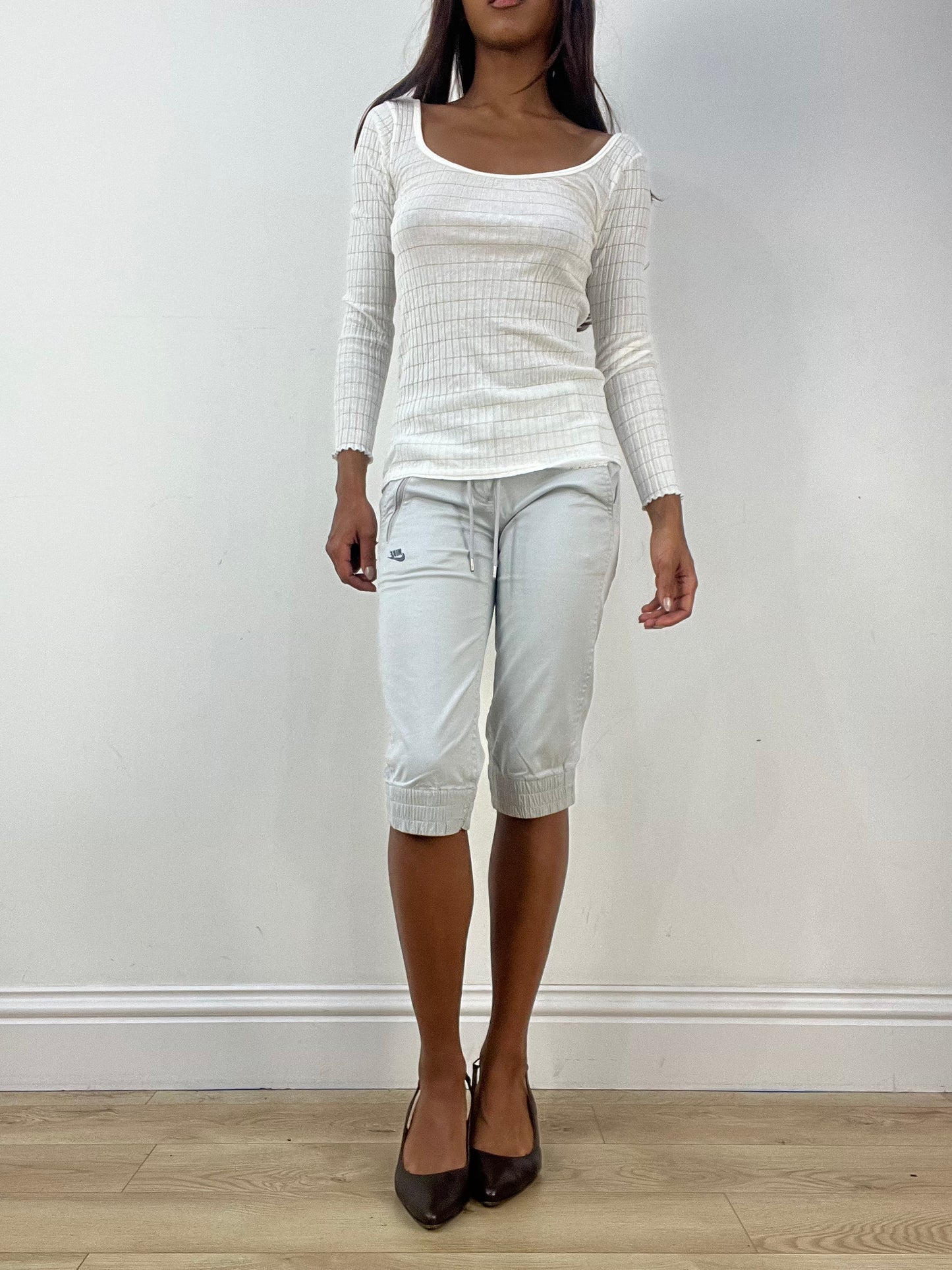 vintage edit thirty-three | extra small white intimissimi long sleeve top