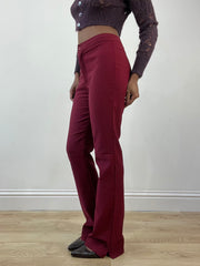BEST PICKS | small burgundy high waisted trousers