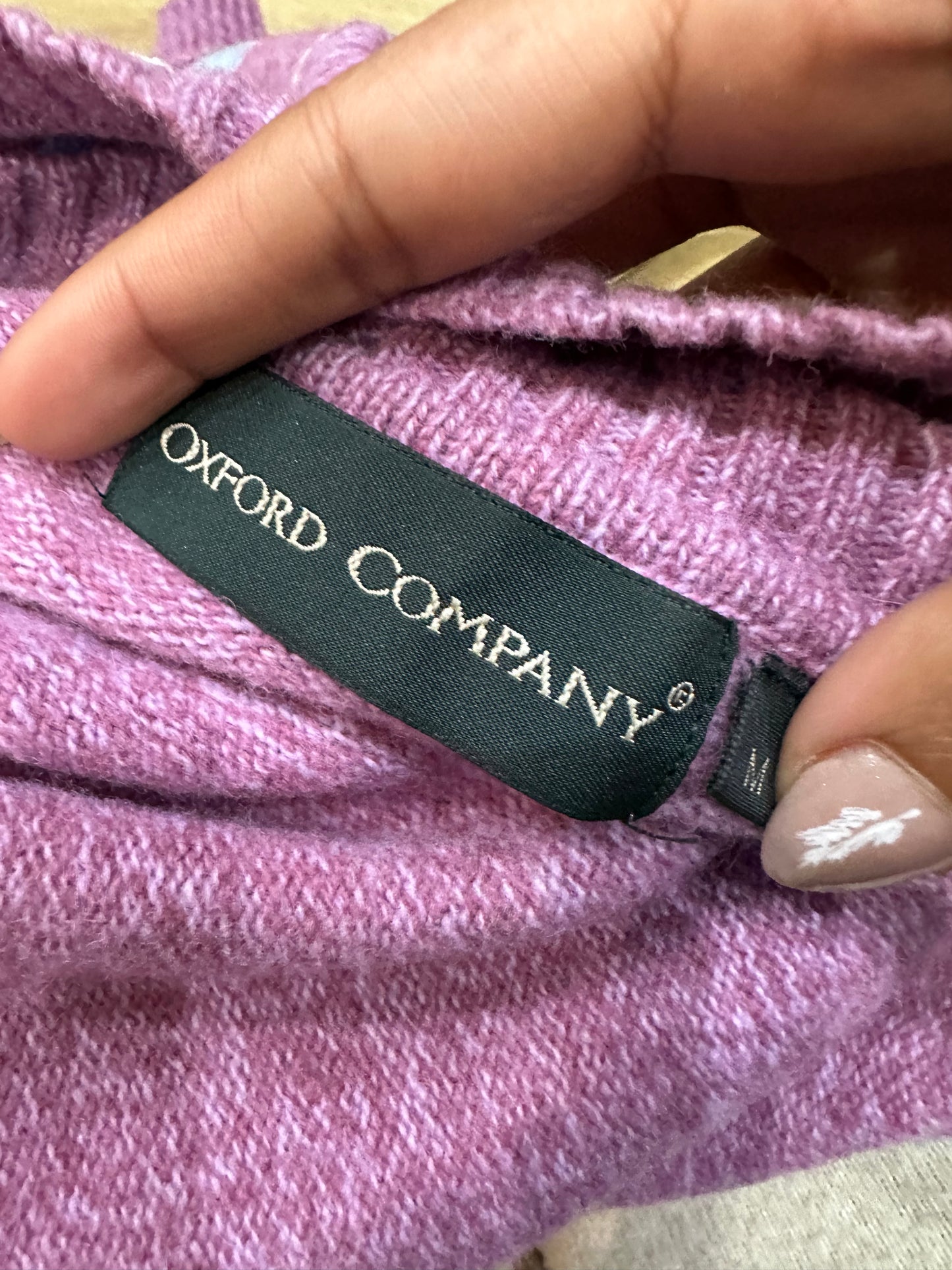 BEST PICKS | medium purple and blue argyle jumper