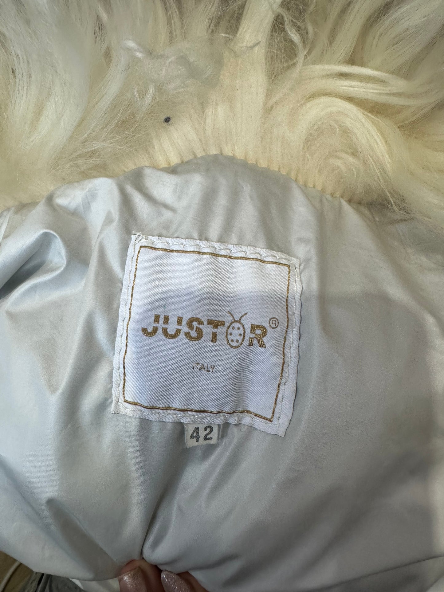 AUTUMN EDIT | small blue dual zip jacket with faux fur trim