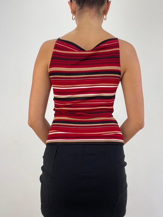 VINTAGE PICKS | small red striped cami top