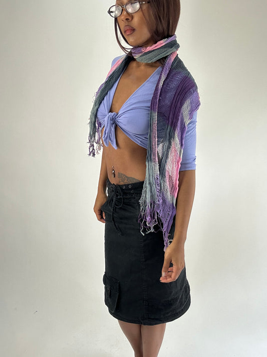 WINTER FAVOURITES | grey and pink scarf