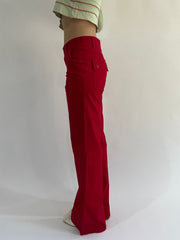 ‼️ | medium red fitted trousers
