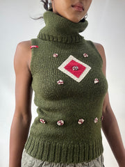 LFW edit | Um pouco mais de Khaki Verde miss sixty O vestido de turtleneck feminino