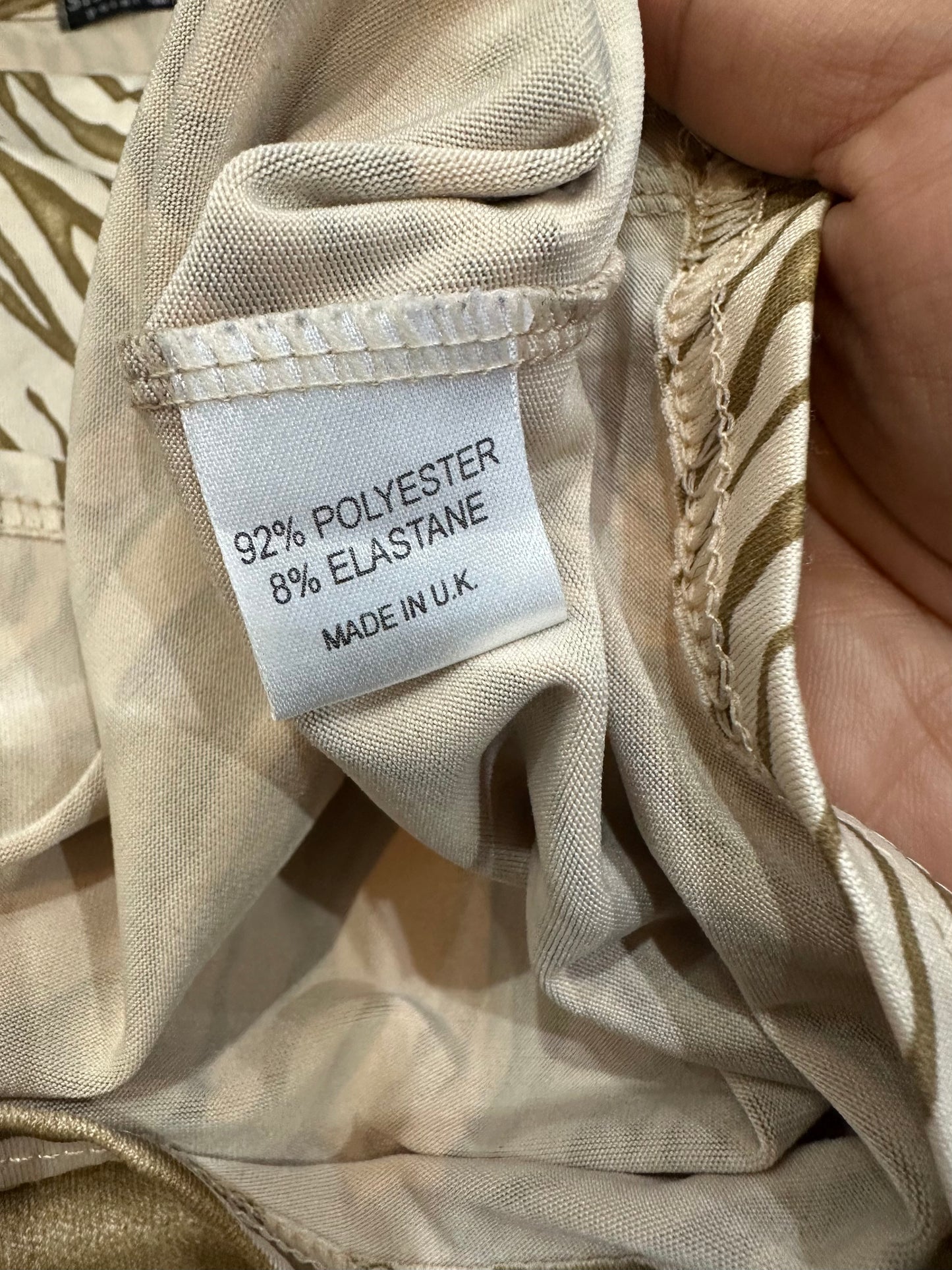 vintage edit thirty-three | small beige and brown striped tank top