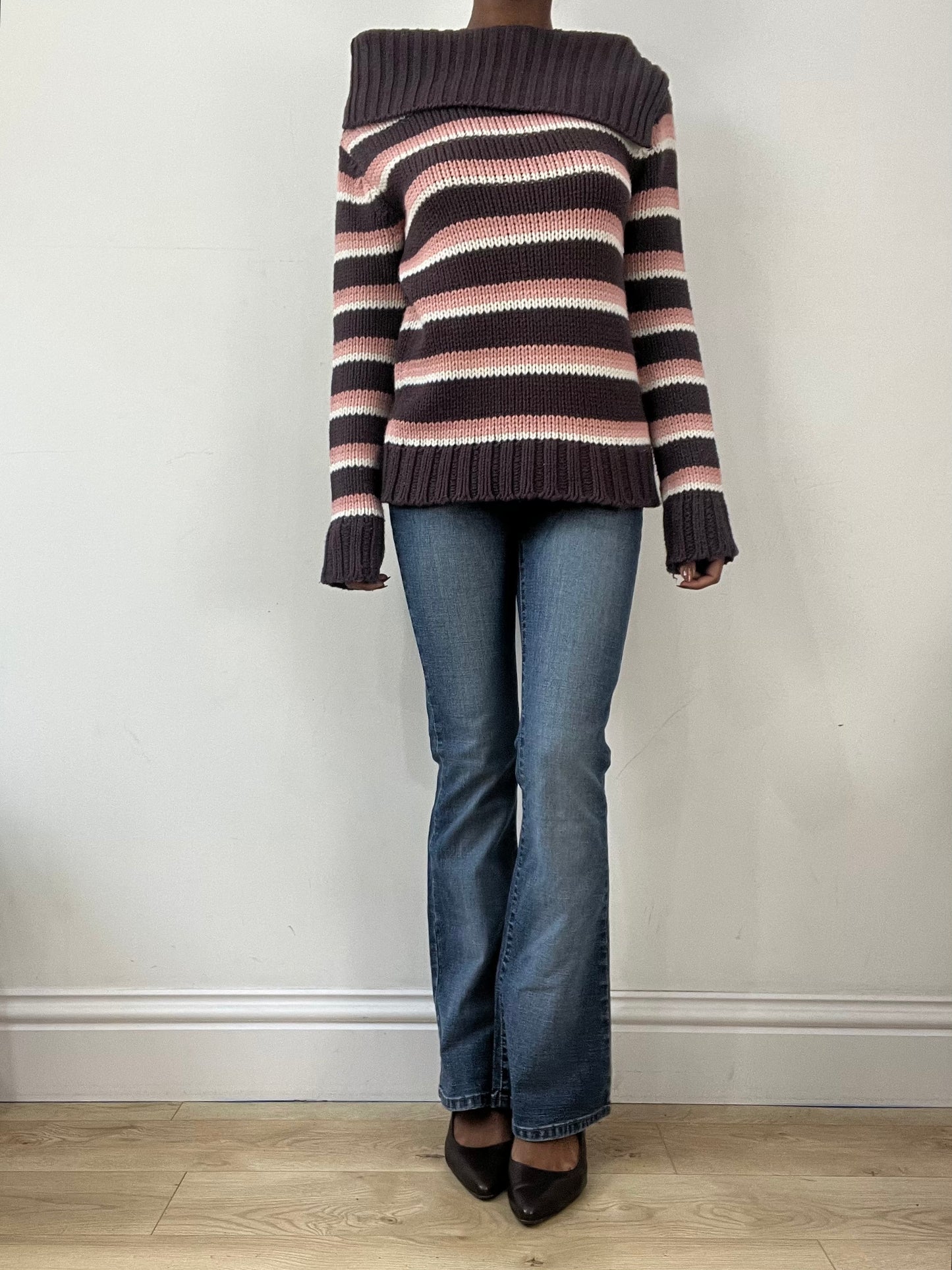 BEST PICKS | small pink and purple striped knit sweater