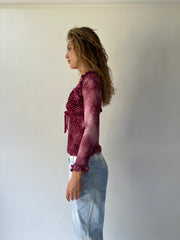 SATC drop | taille: S · couleur: violet · article: haut · détails: strass
