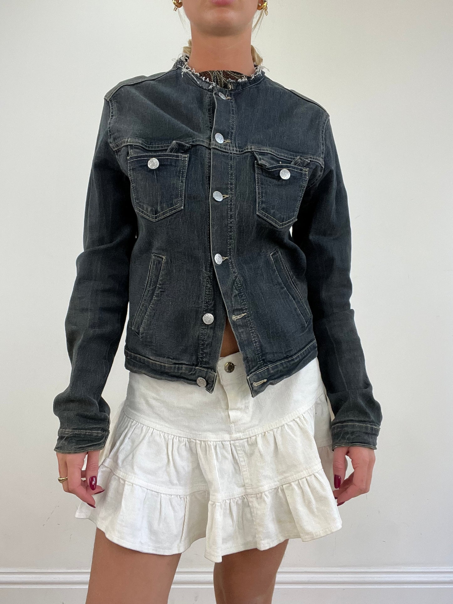 vintage edit thirteen | medium dark wash denim jacket