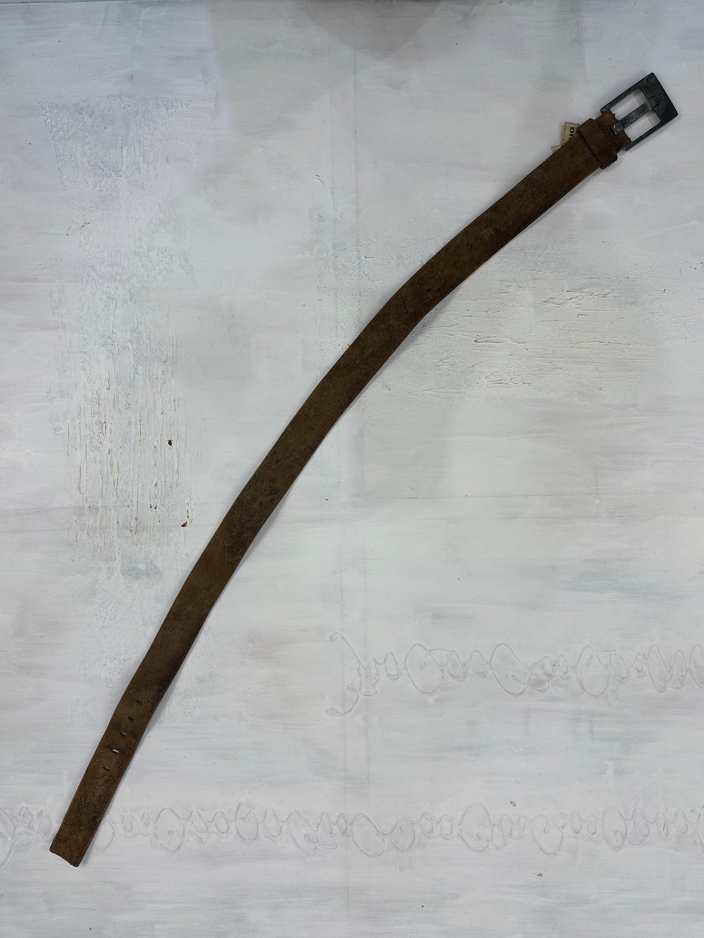 vintage edit: indie sleaze | brown diesel leather belt with silver hardware