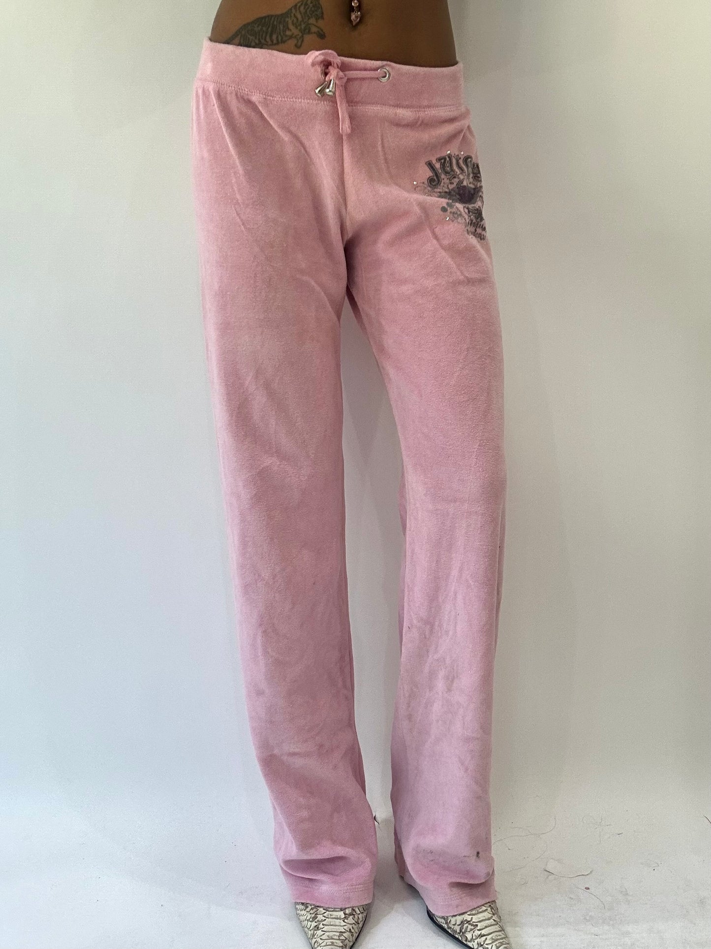 beach drop | small pink juicy couture tracksuit bottoms