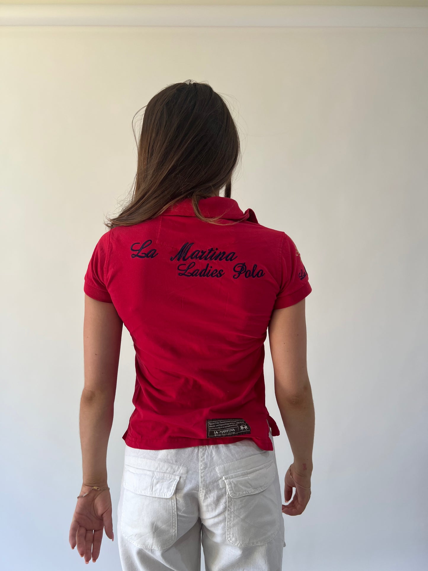 back to school drop | small red collared top