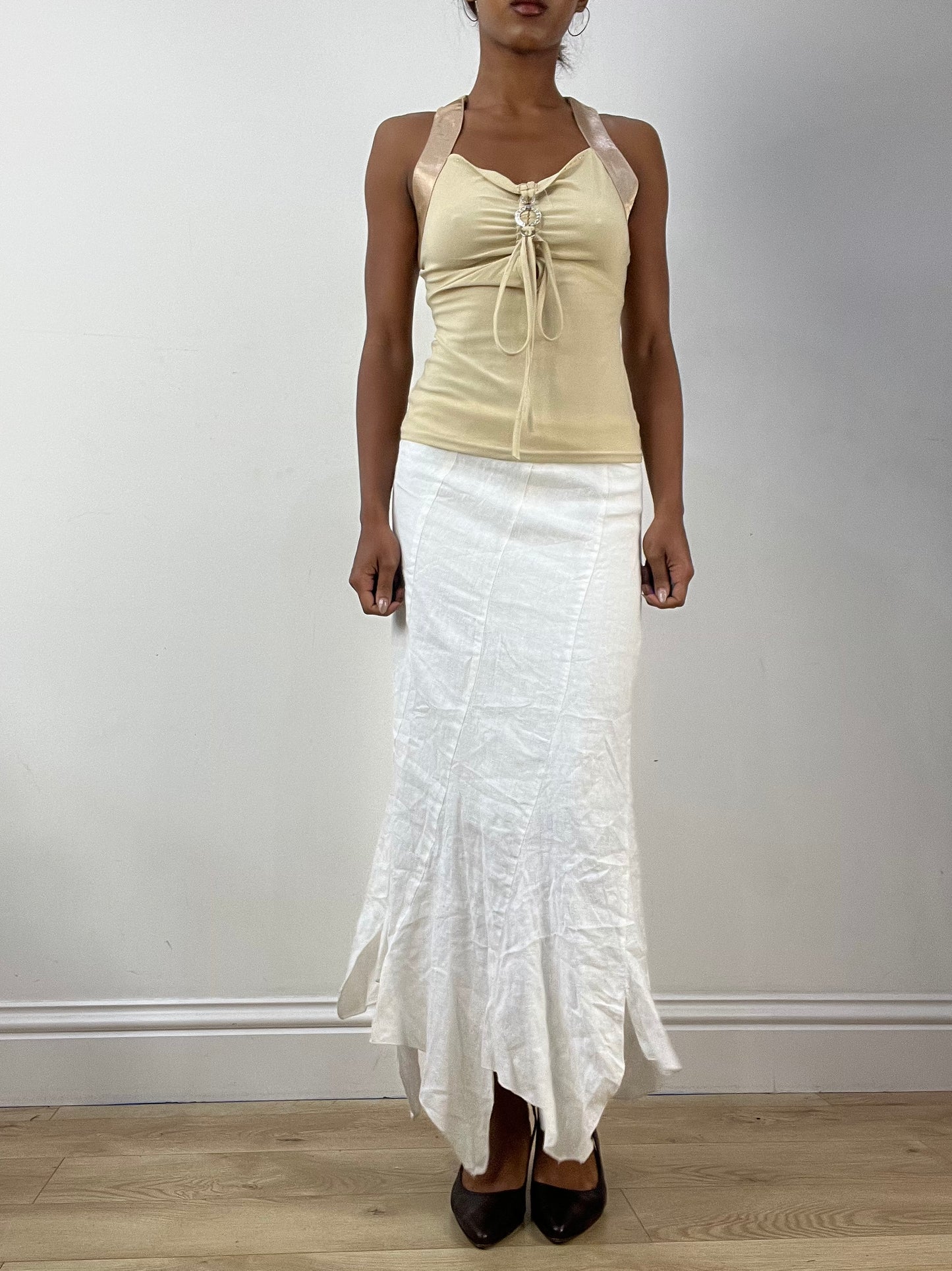 BEST PICKS | small beige cami top with satin style straps